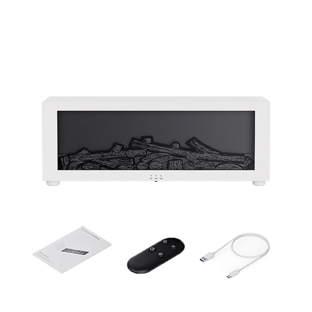 Flame Aroma Humidifier - LED Fireplace