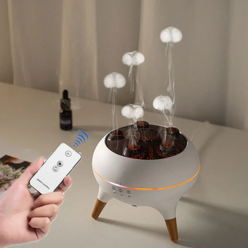 OceanGlow Jellyfish Humidifier - Relaxing LED Mist Diffuser